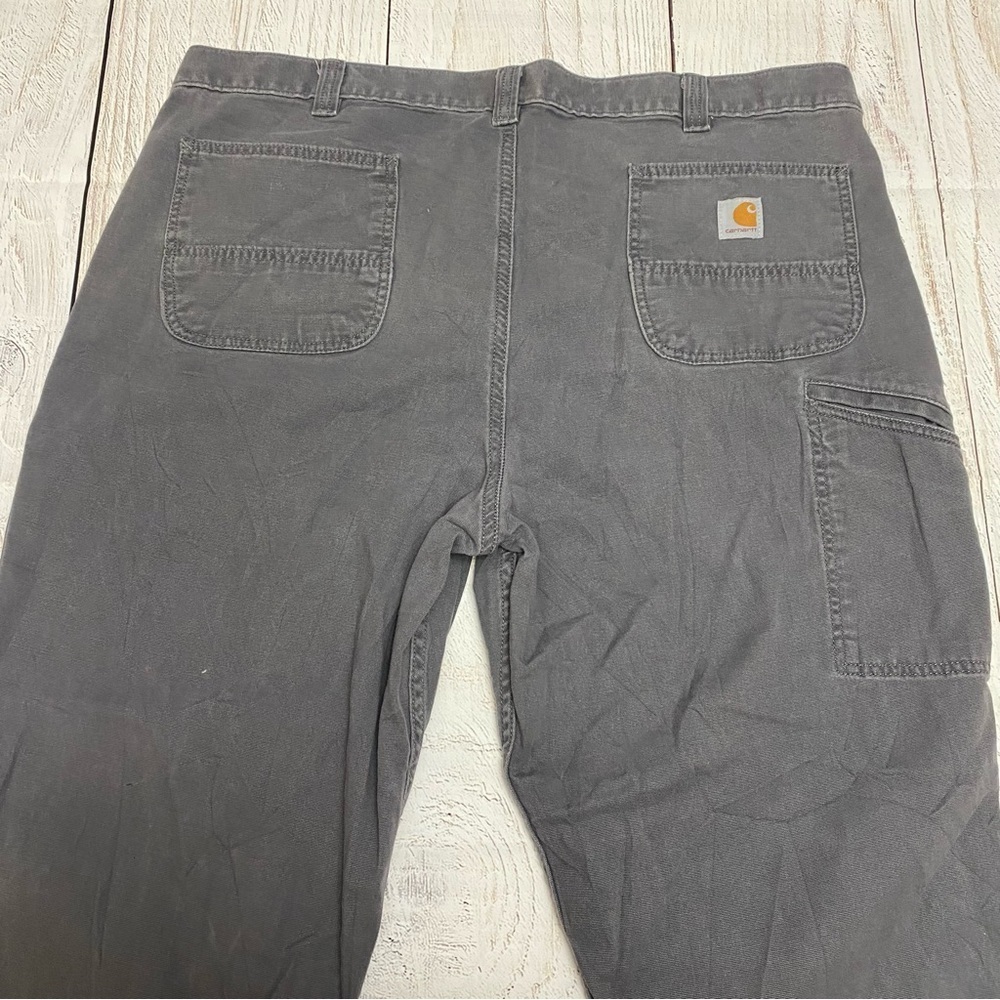 Carhartt Rugged Flex Relaxed Fit Canvas Workpant charcoal 42x32
